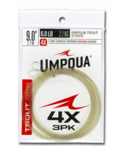 Umpqua Trout Leader 9' - 3pk- Closeout Leaders