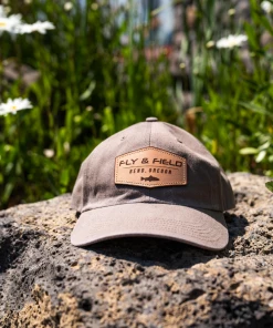Fly And Field Outfitters Fly And Field Fish And Fly Leather Patch Hat