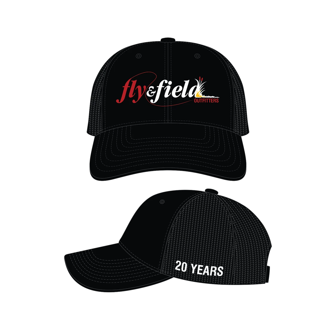 Fly And Field Outfitters - Online Flyfishing Shop Clothing Fly And Field 20 Year Anniversary Throwback Logo Hat - Closeout 2 Fly And Field Outfitters - Online Flyfishing Shop Clothing Fly And Field 20 Year Anniversary Throwback Logo Hat - Closeout