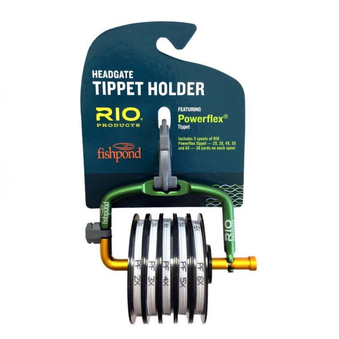 Fishpond Headgate Tippet Holder With Rio Powerflex 6x, 5x, 4x, 3x, 2x Tippet 1 Fishpond Headgate Tippet Holder With Rio Powerflex 6x, 5x, 4x, 3x, 2x Tippet