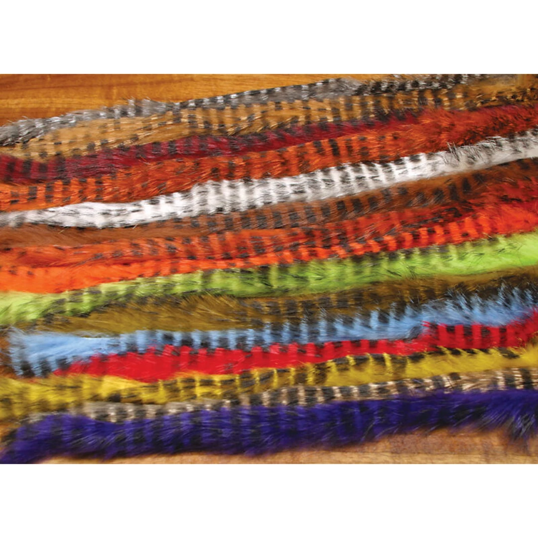 Fly Tying Hareline Dubbin Black Barred Rabbit Strips 1 Fly Tying Hareline Dubbin Black Barred Rabbit Strips
