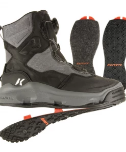 Korkers DarkHorse Wading Boots - Felt And Kling-On
