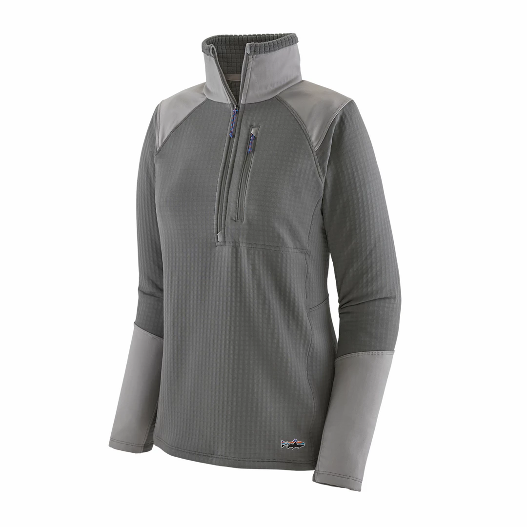 Patagonia Women's Long Sleeve R1 Fitz Roy Trout 1/4 Zip 1 Patagonia Women's Long Sleeve R1 Fitz Roy Trout 1/4 Zip