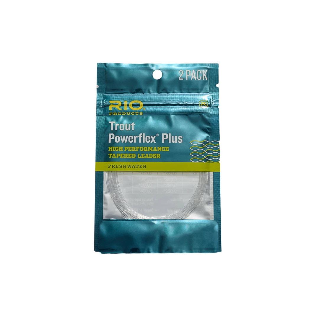 RIO Powerflex Plus Trout Leaders - 9 Foot - 2PK 1 RIO Powerflex Plus Trout Leaders - 9 Foot - 2PK