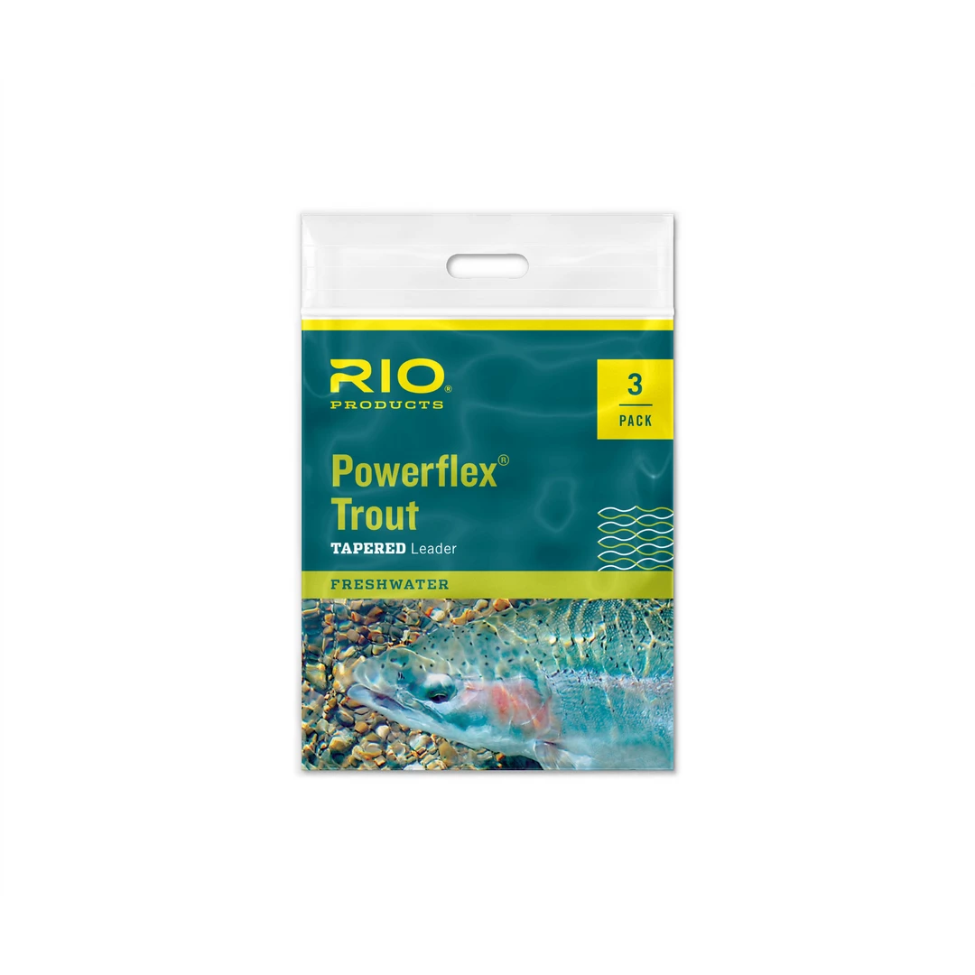 RIO Powerflex Trout Leaders - 9 Foot - 3PK 1 RIO Powerflex Trout Leaders - 9 Foot - 3PK