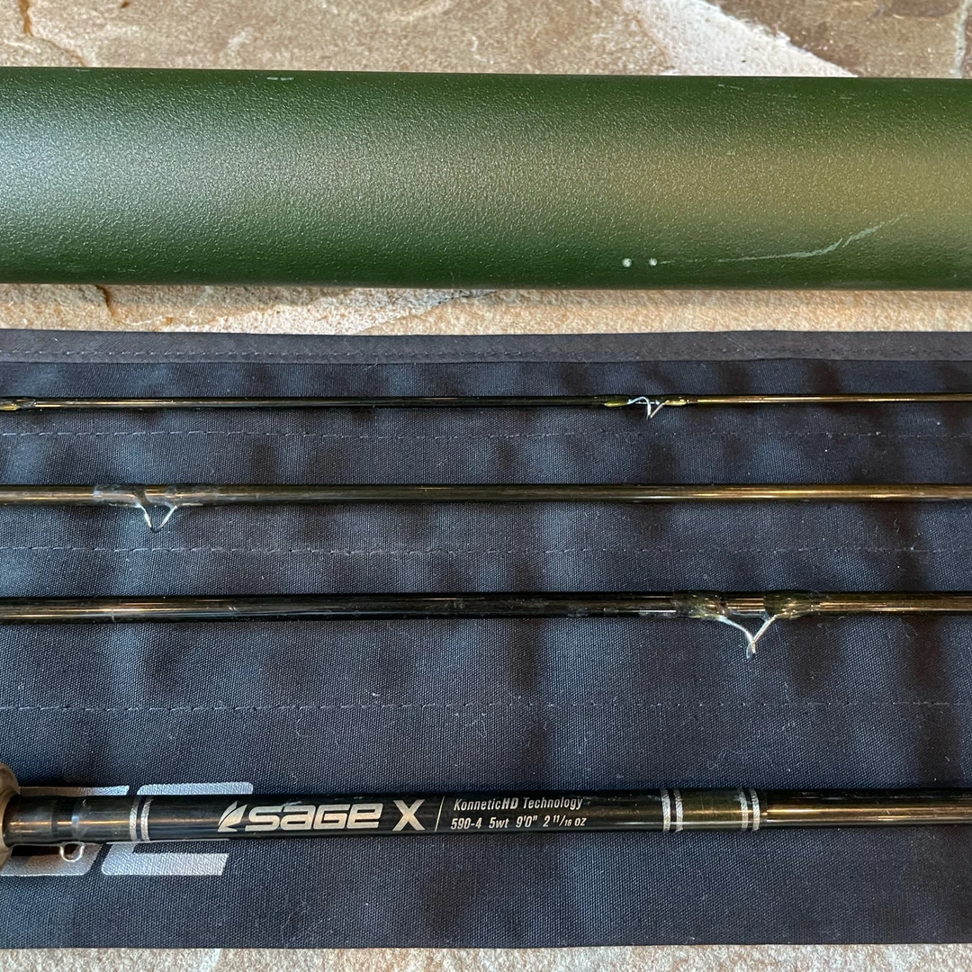 Fly And Field Outfitters Single-hand Rods Sage X 590-4 5 Weight 4 Piece Fly Rod - Used 3 Fly And Field Outfitters Single-hand Rods Sage X 590-4 5 Weight 4 Piece Fly Rod - Used