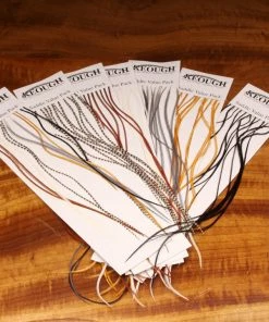 Hareline Dubbin Fly Tying KEOUGH Saddle Value Pack