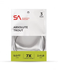 Scientific Anglers Absolute Trout Leader 7.5 Foot 3pk