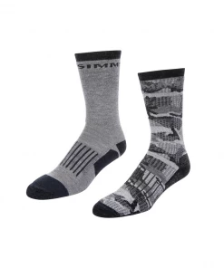 Closeouts Simms Men's Merino Midweight Hiker Sock 2 Pack - Closeout