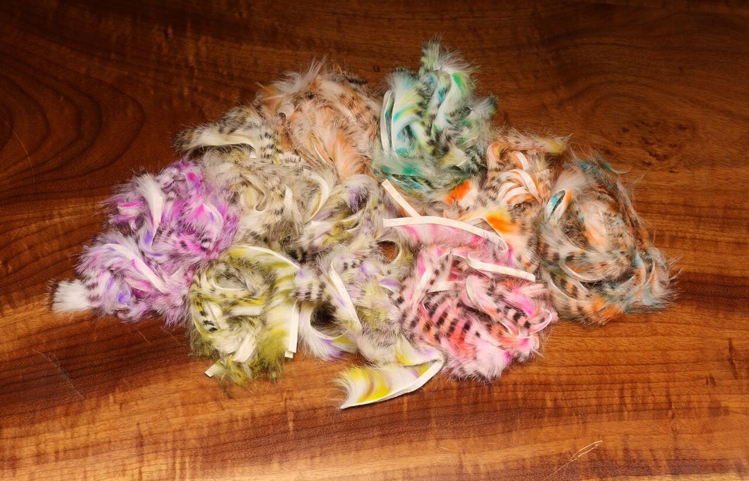 Hareline Dubbin Black Barred Groovy Bunny Strips 1 Hareline Dubbin Black Barred Groovy Bunny Strips