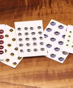 Hareline Dubbin 3-D Adhesive Holographic Eyes Fly Tying