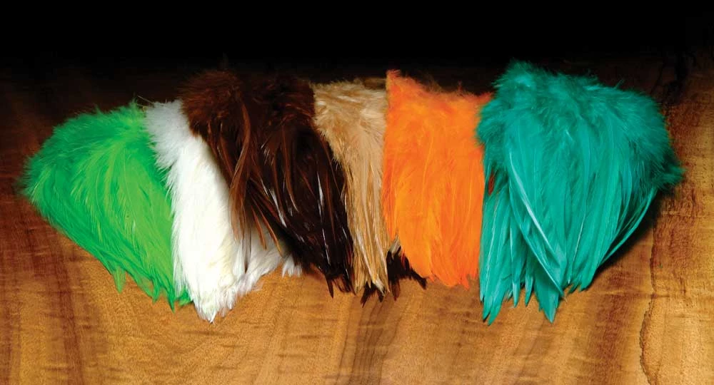 Hareline Dubbin Strung Saddle Hackle 1 Hareline Dubbin Strung Saddle Hackle